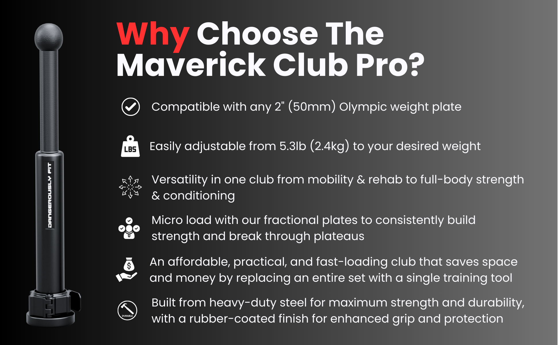 Maverick club pro features
